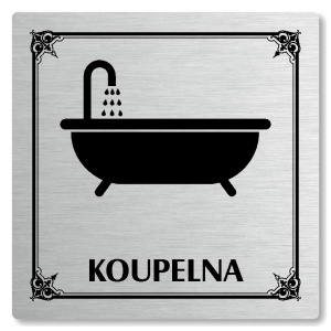 Koupelna, 100x100mm, stříbrná, Nebraska